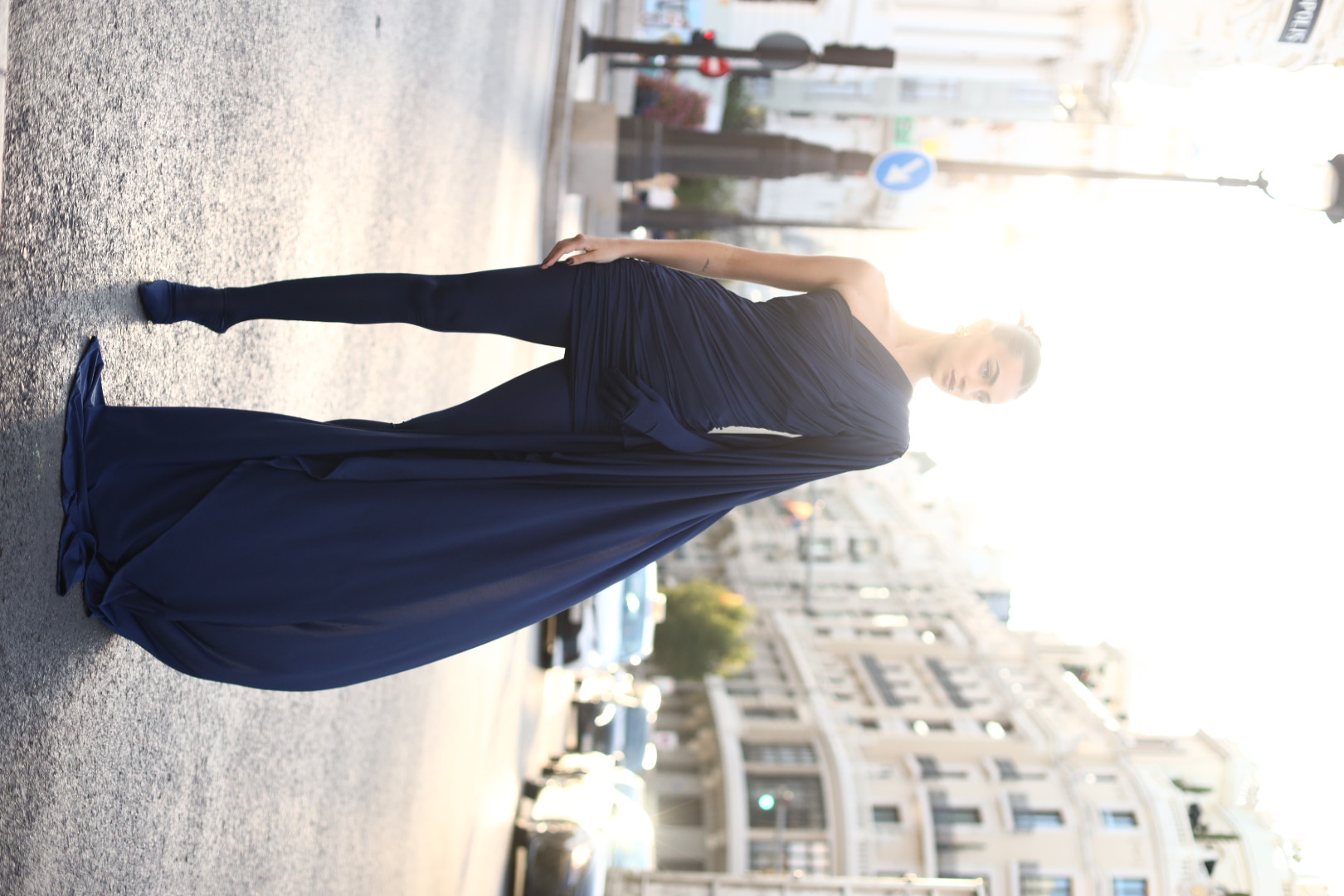 Insta Mery Lozano | Vestido Largo Azul